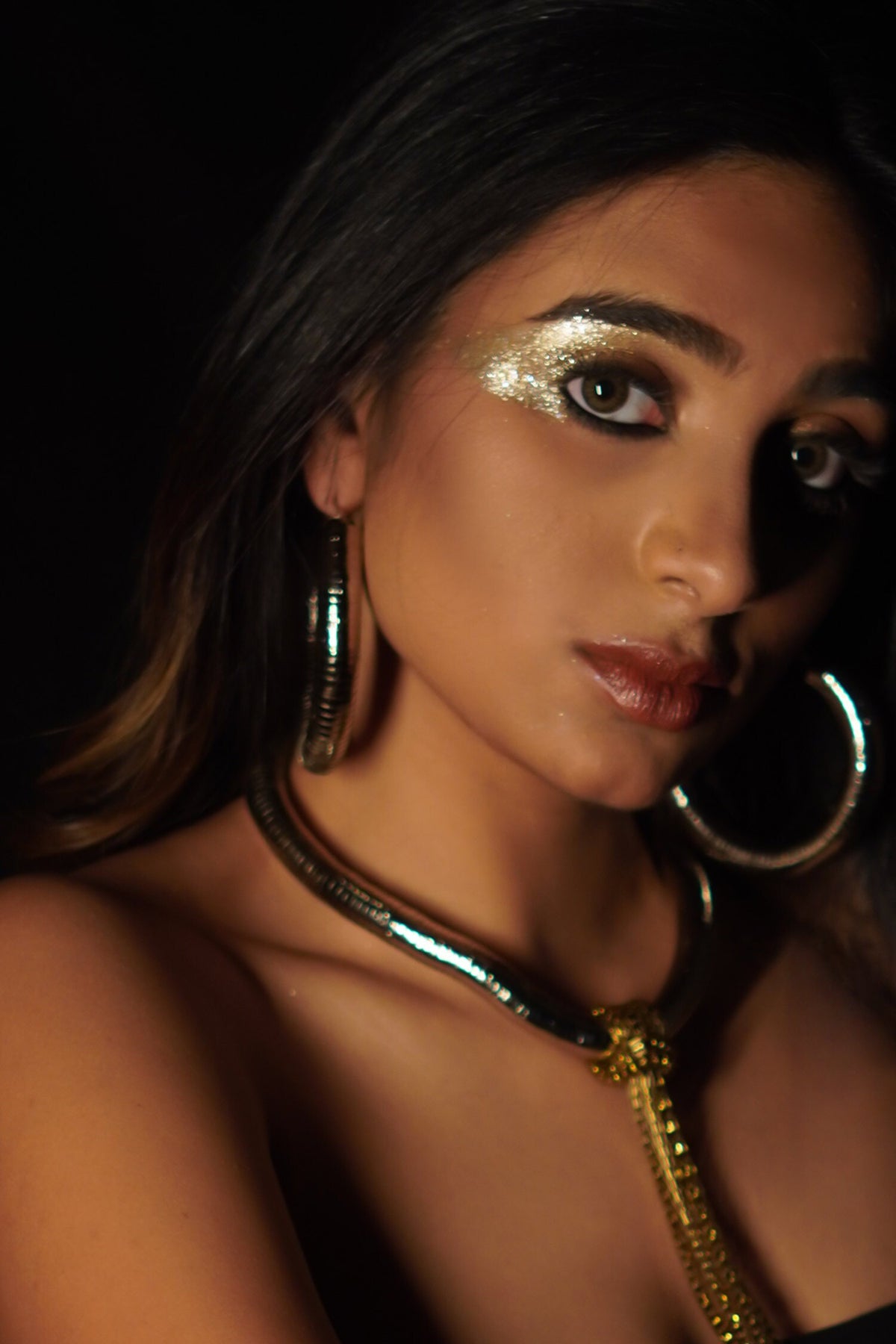 Silver Metallic Hoops 