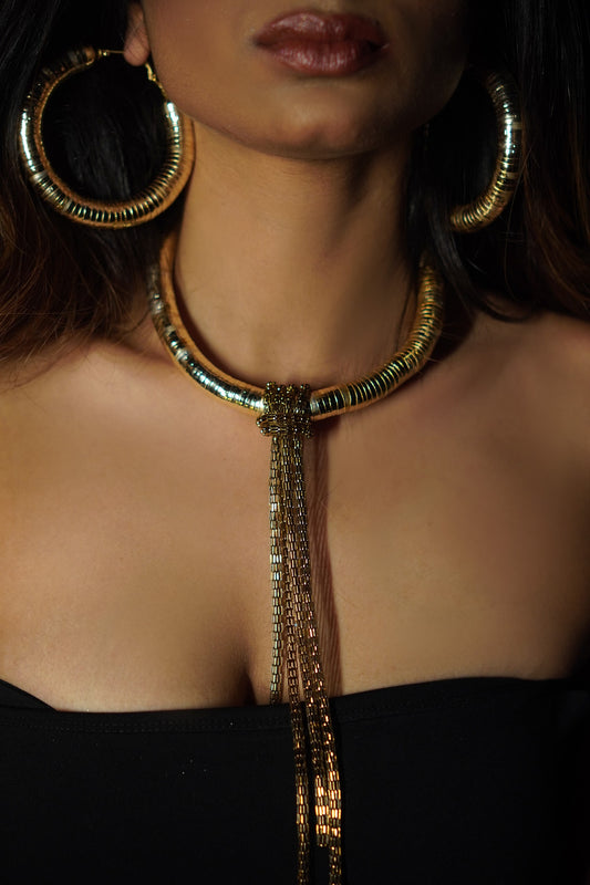 Golden Metal Choker 