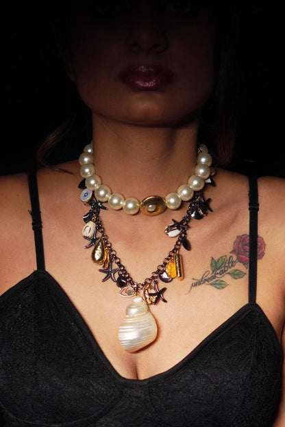 Pearl Embellished Choker 