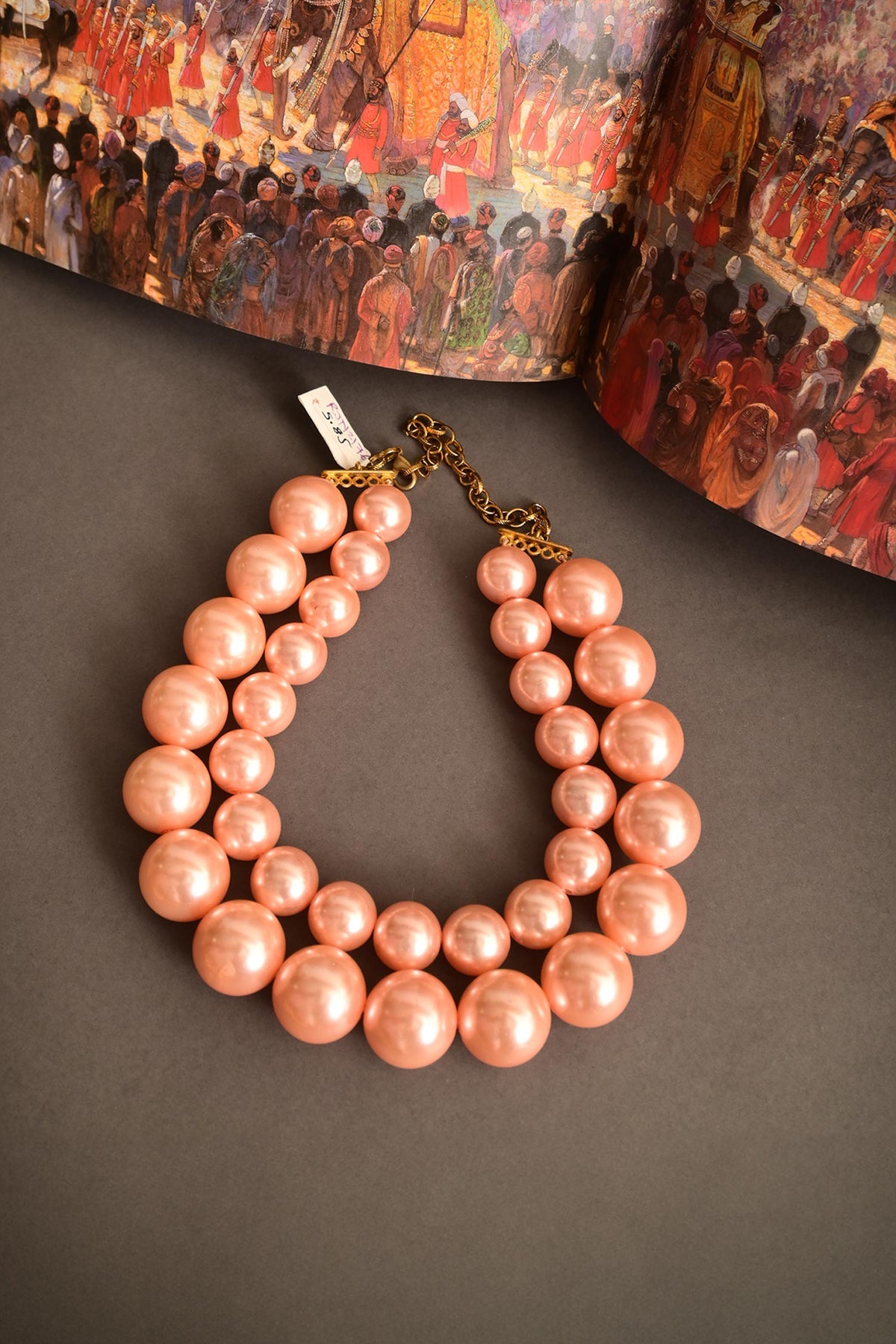Blush Pearl Double-Layered Necklace 