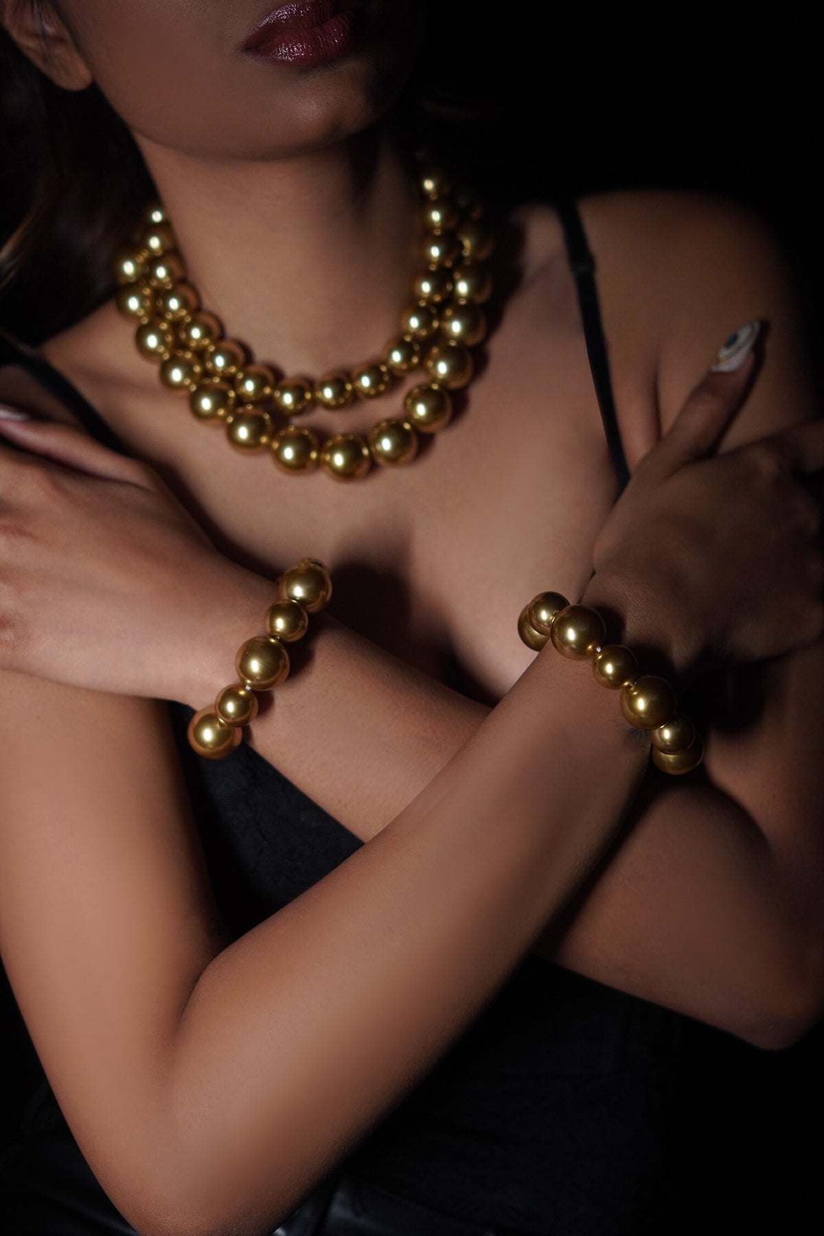 Pearl & Bead Embellished Bracelet 