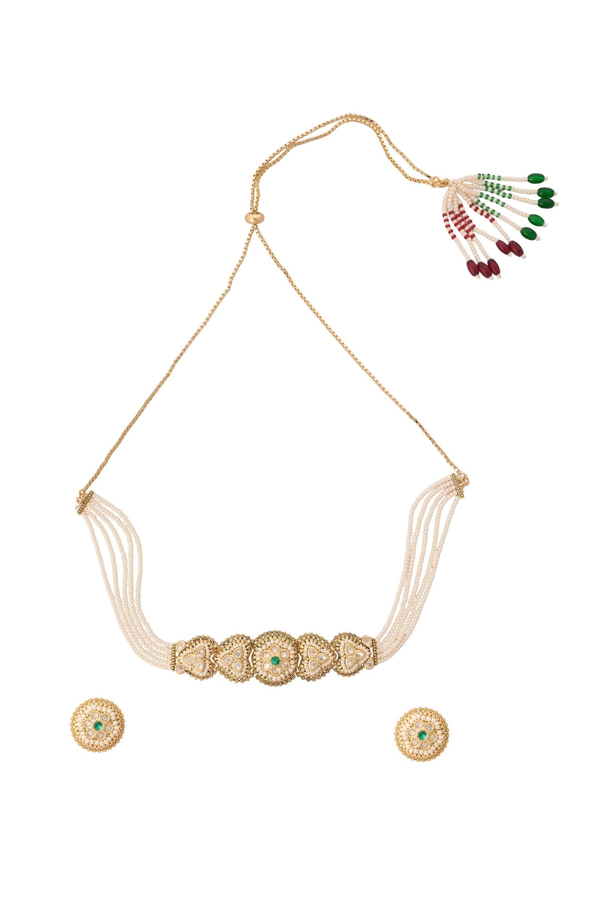 Kundan Choker Necklace Set 