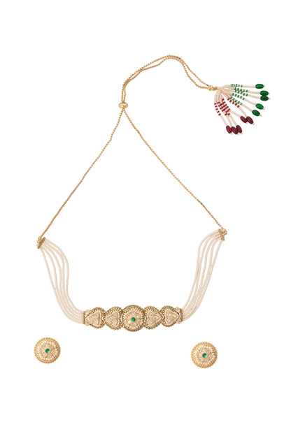 Kundan Choker Necklace Set 