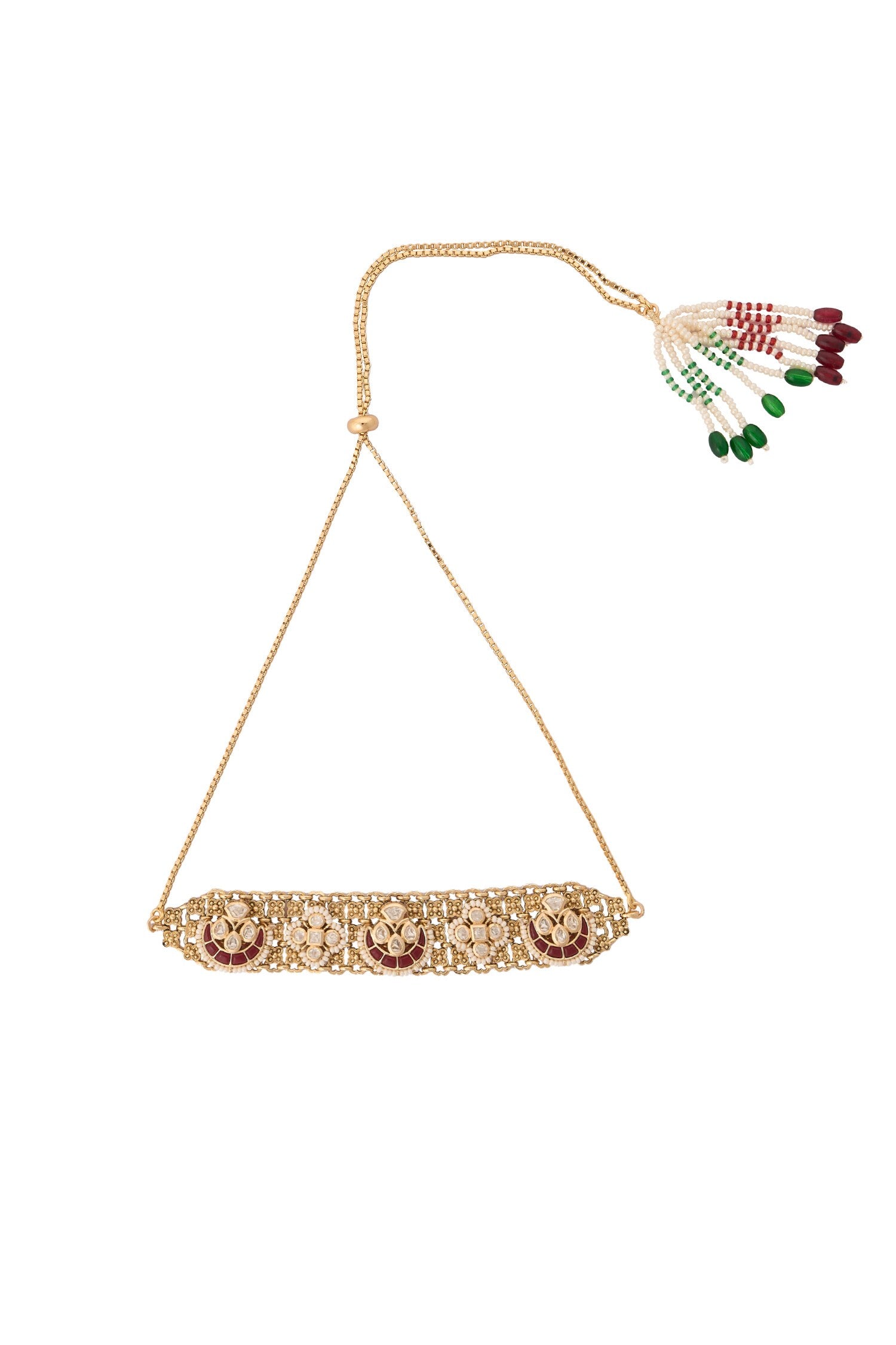 Ruby Kundan Choker Set 