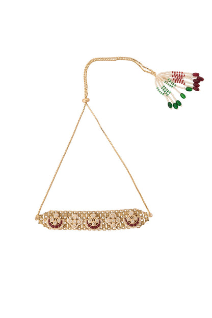 Ruby Kundan Choker Set 