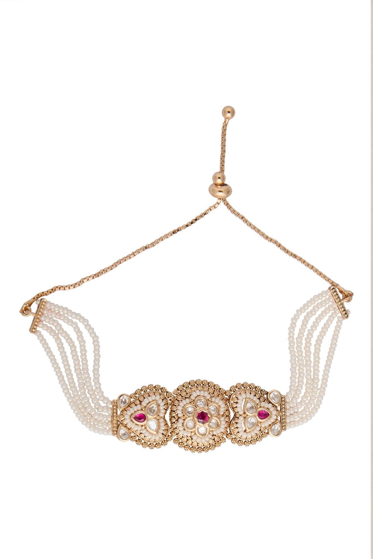 Ruby Kundan Bracelet 