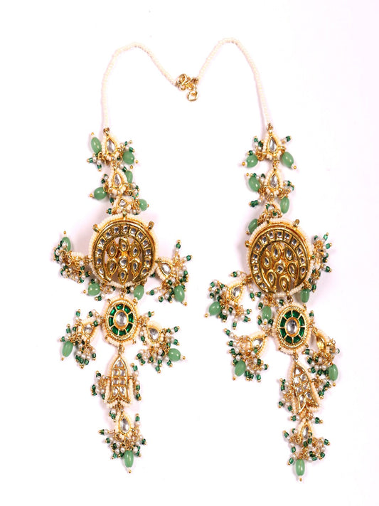 Sabz Mehfil Drop Earrings 