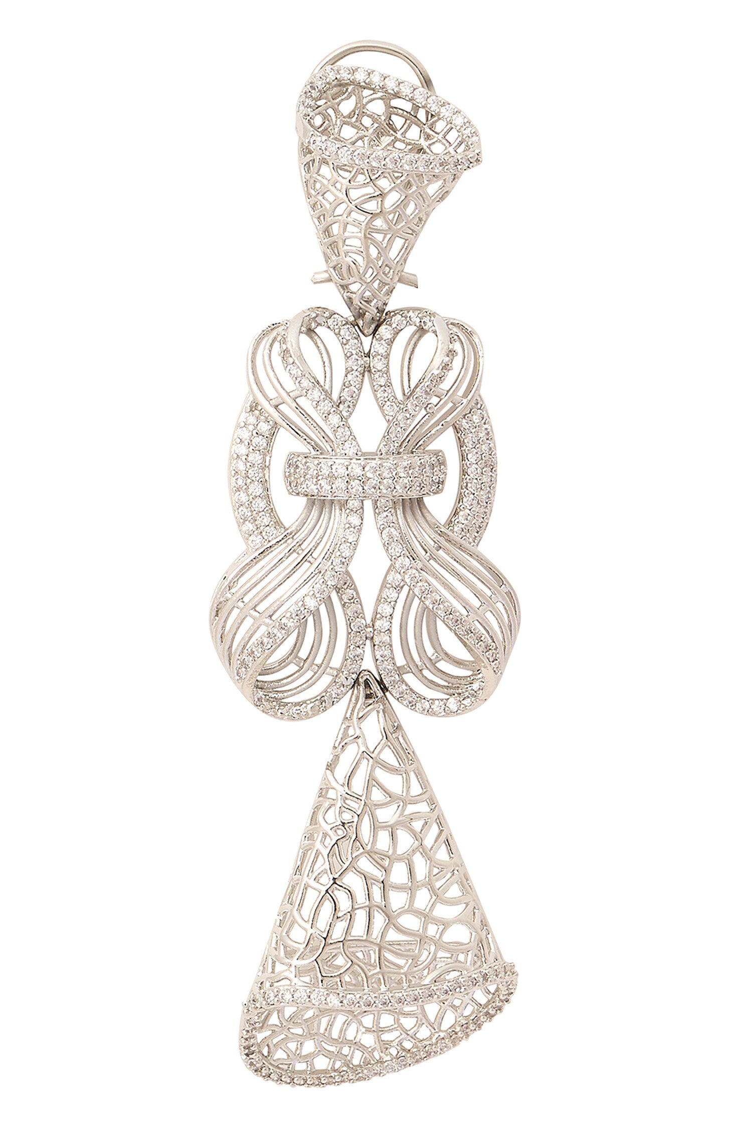 Silver Embellished Necklace Set 