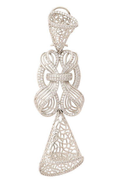 Silver Embellished Necklace Set 