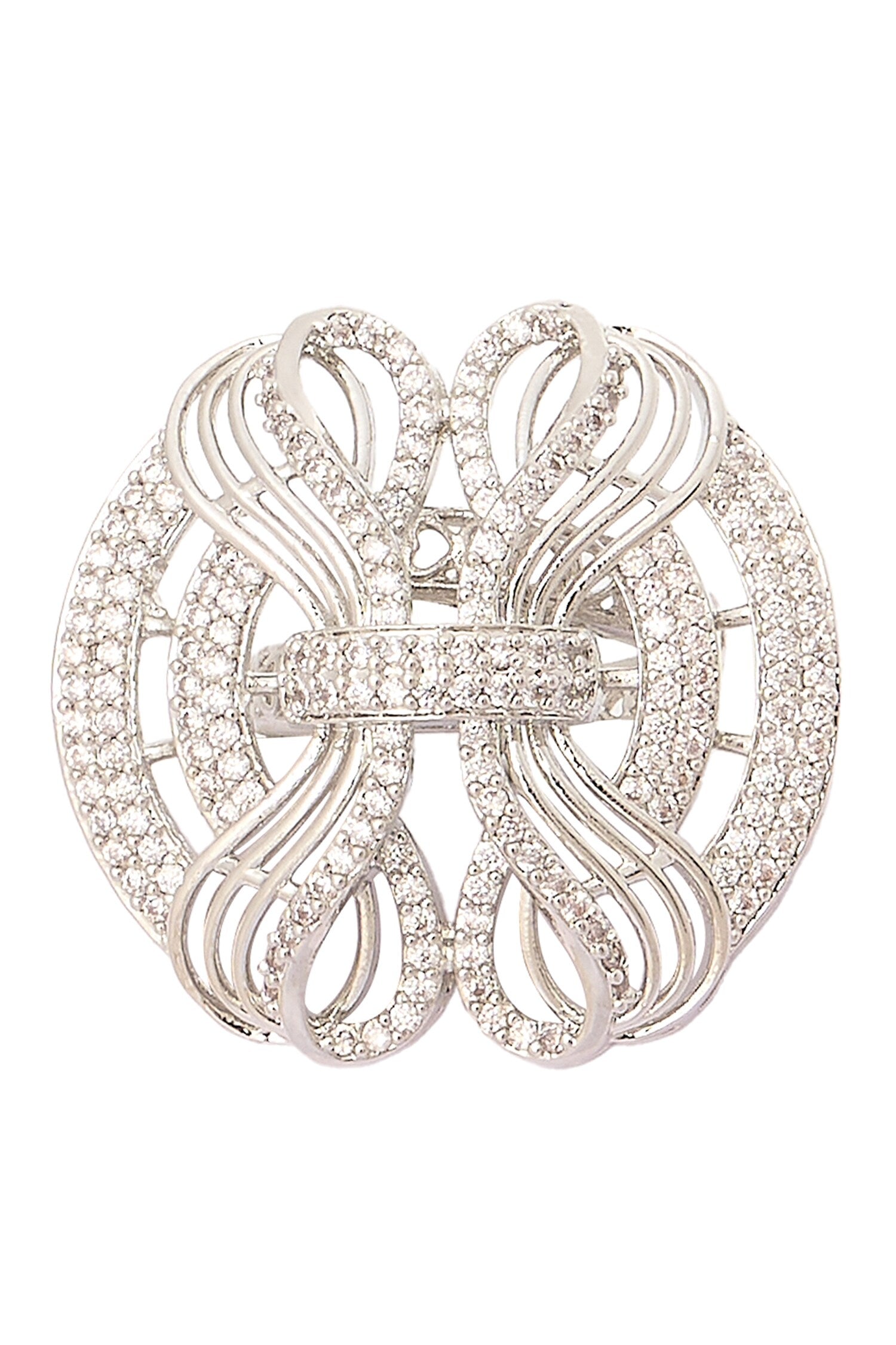 Silver Embellished Necklace Set 