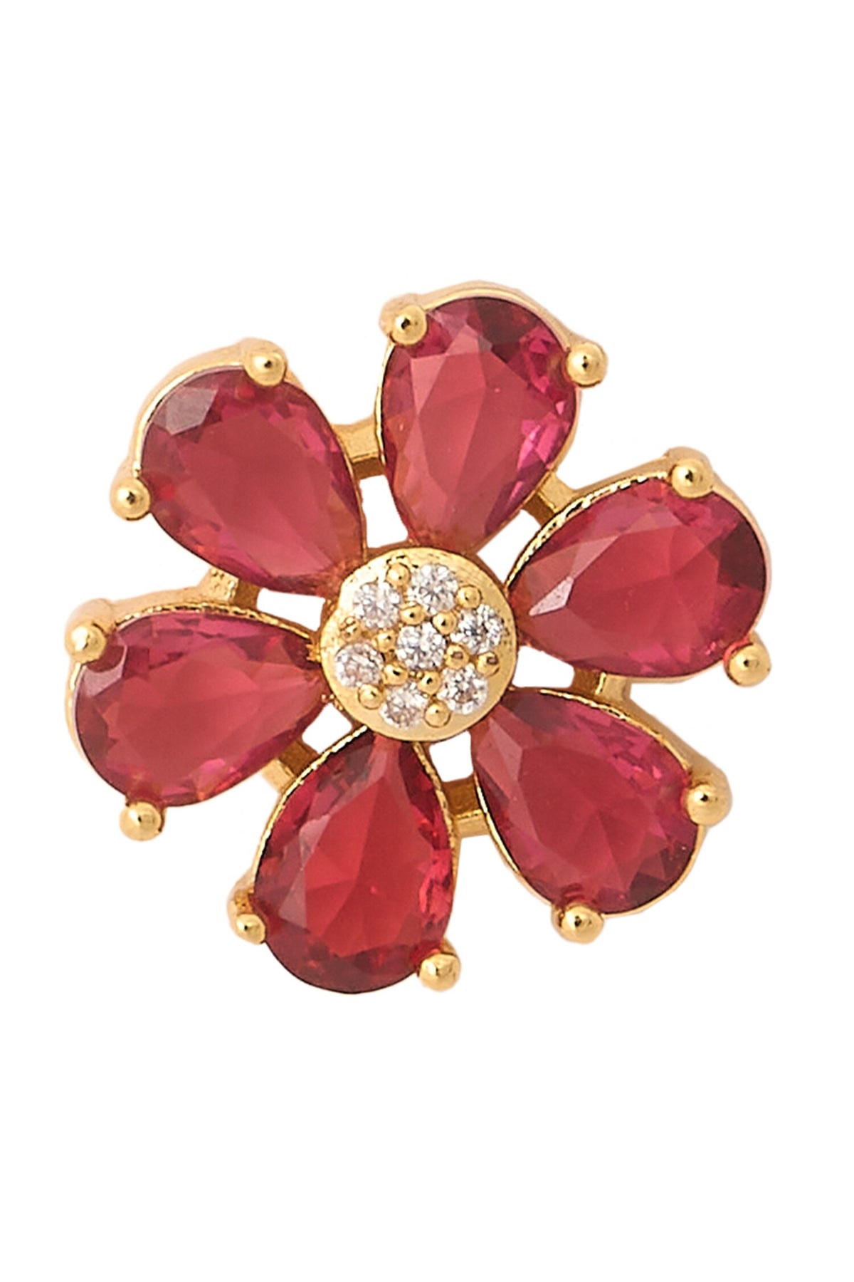 Ruby Embellished Necklace Set 