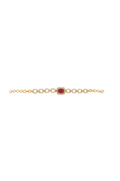 Ruby Embellished Necklace Set 