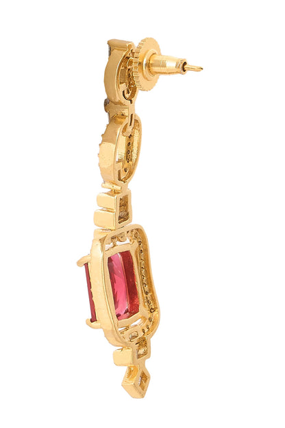 Ruby Embellished Necklace Set 