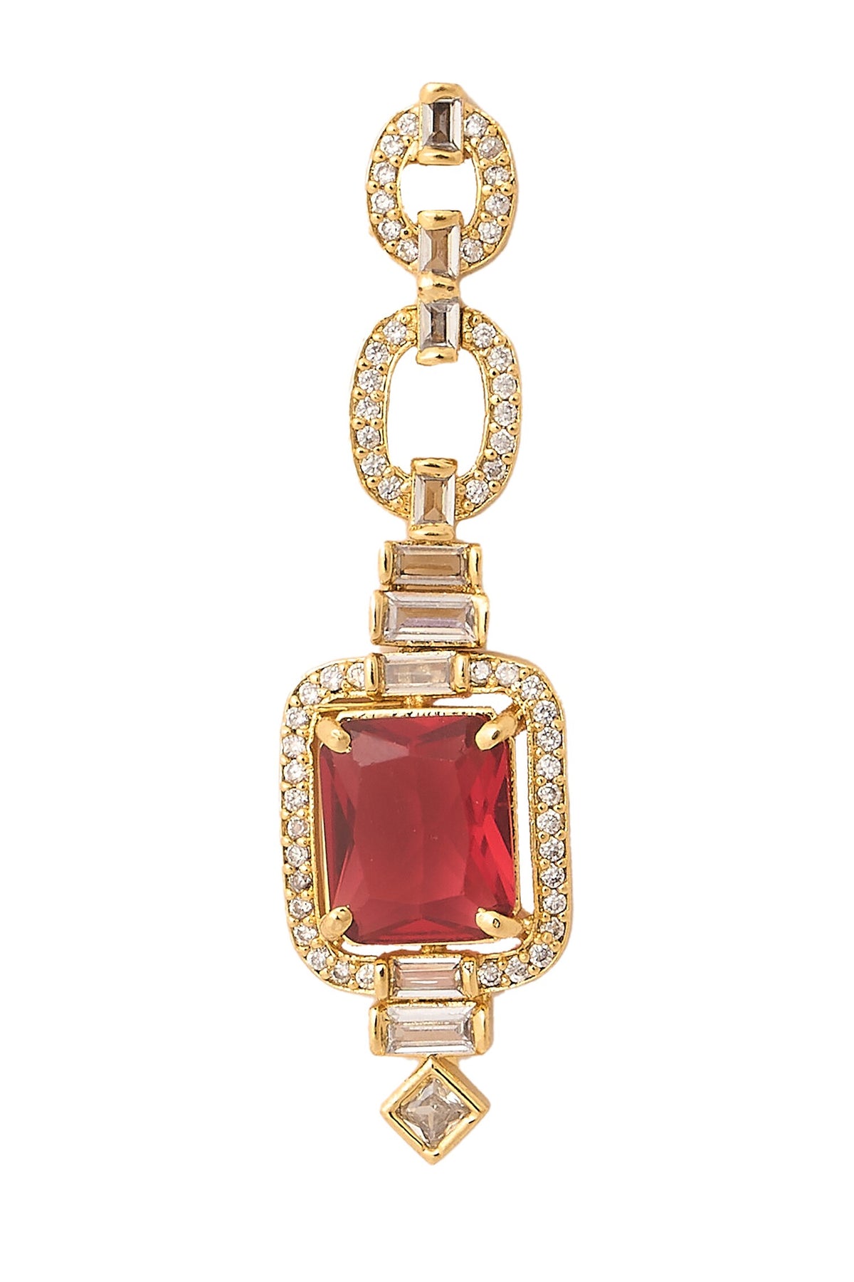 Ruby Embellished Necklace Set 