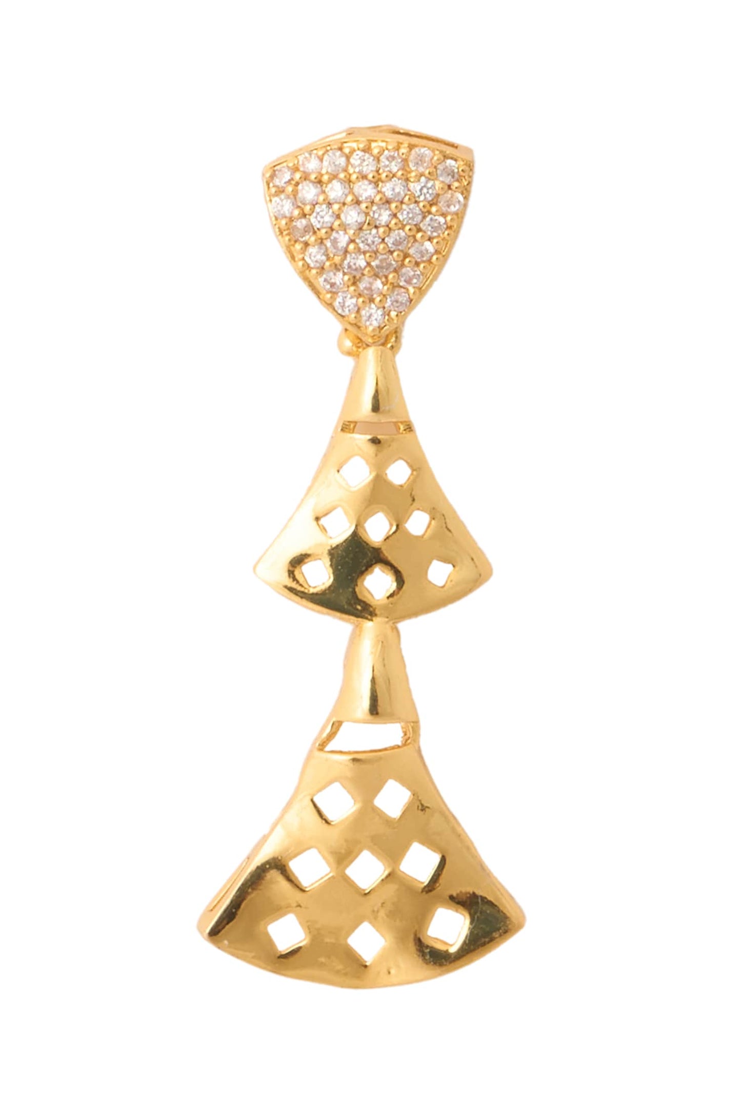 Gold Stone Embellished Necklace Set 
