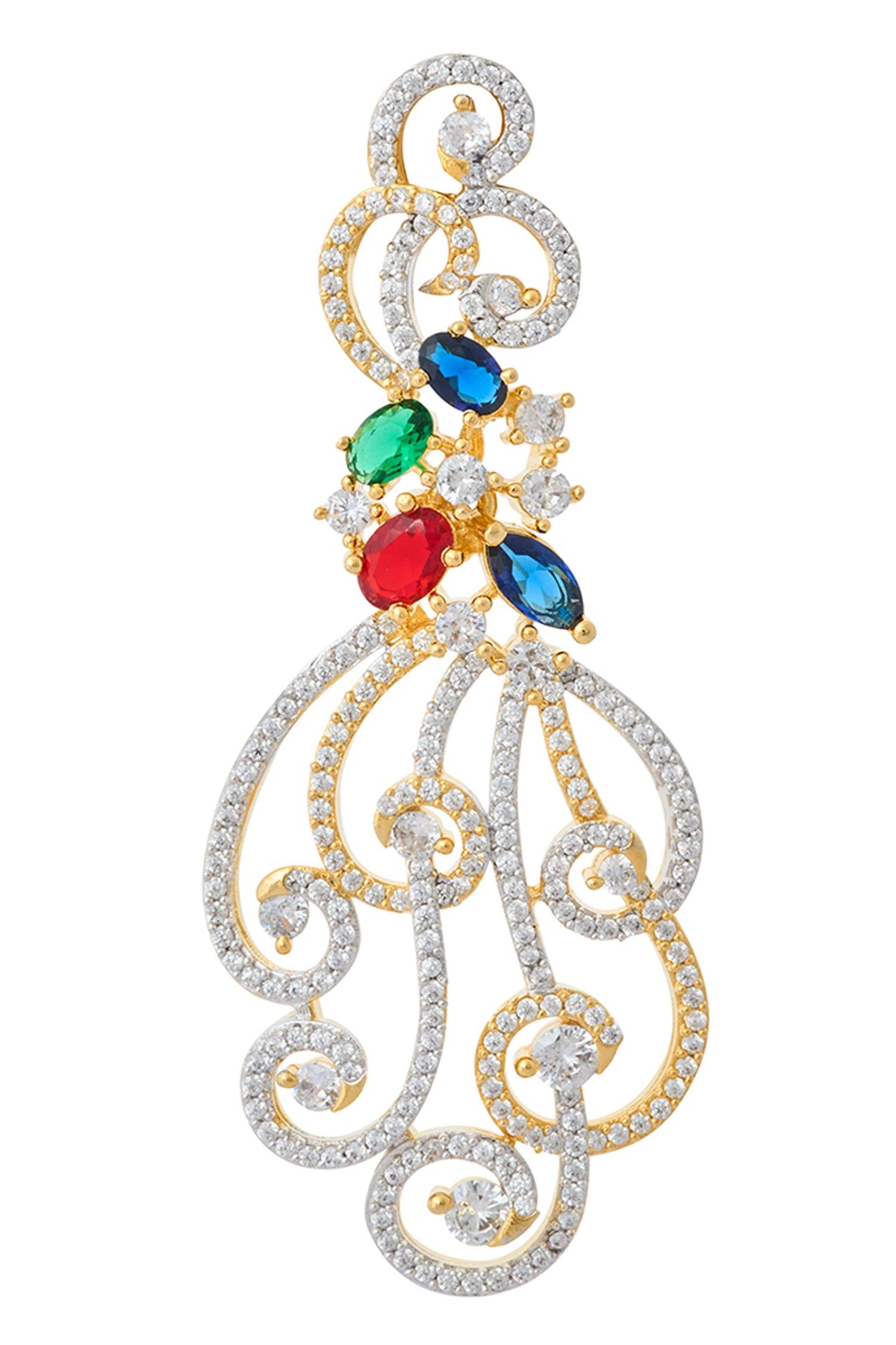 Multi Color Embellished Earrings 