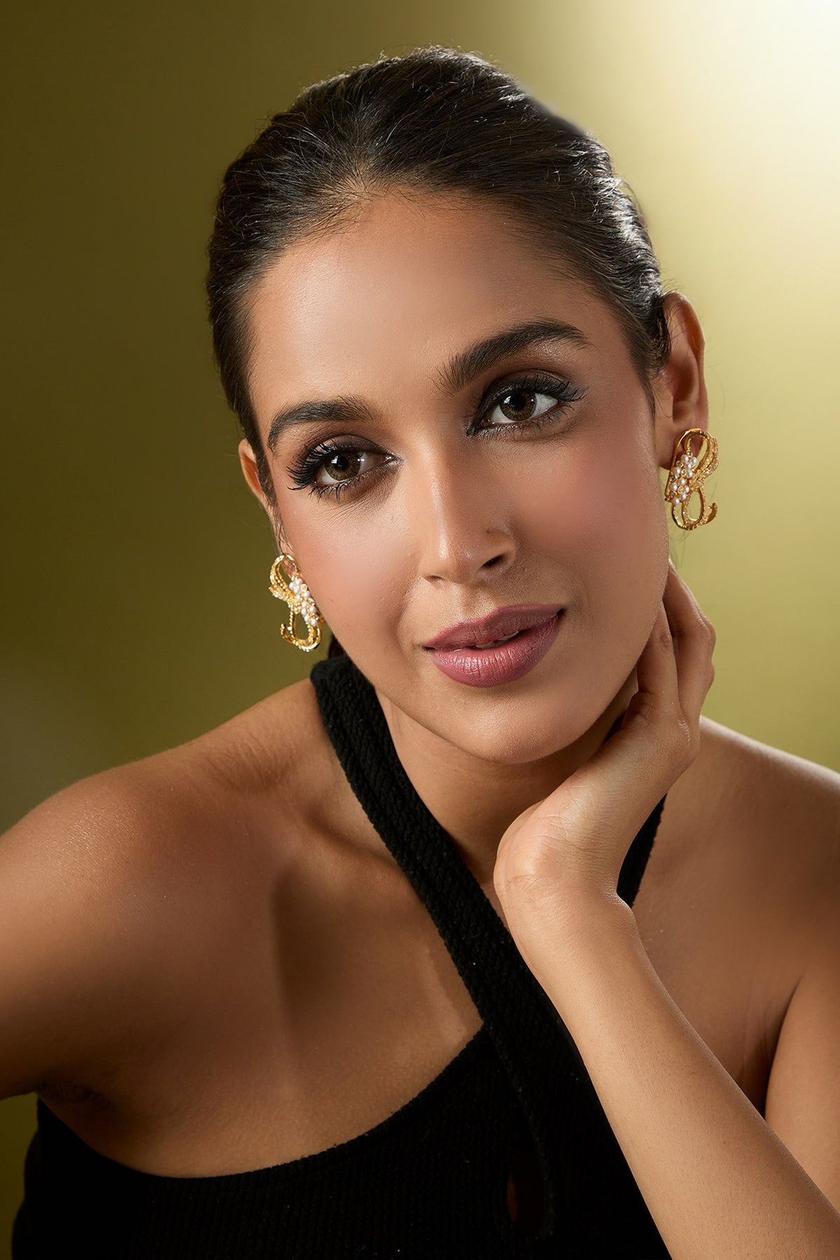 Stone Embellished Earrings 