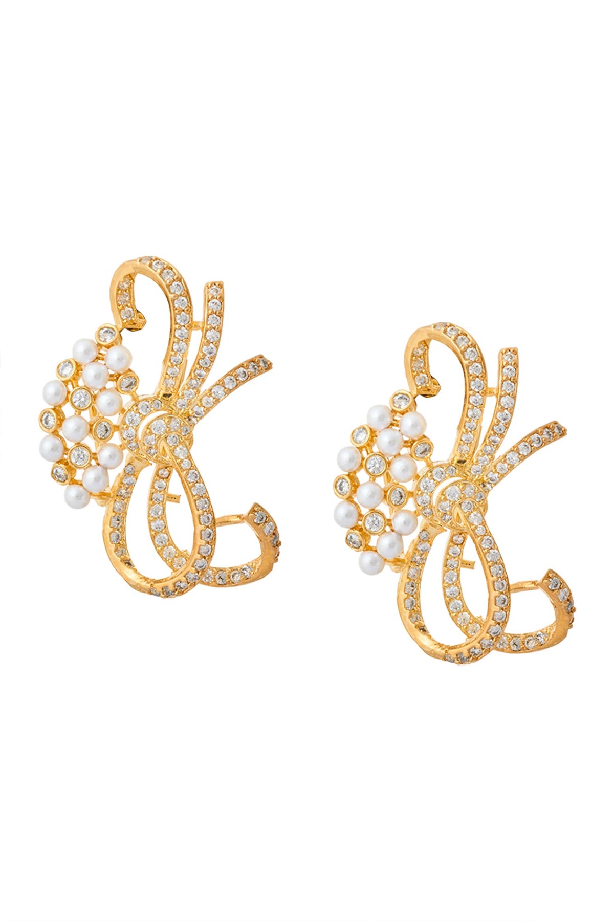 Stone Embellished Earrings 