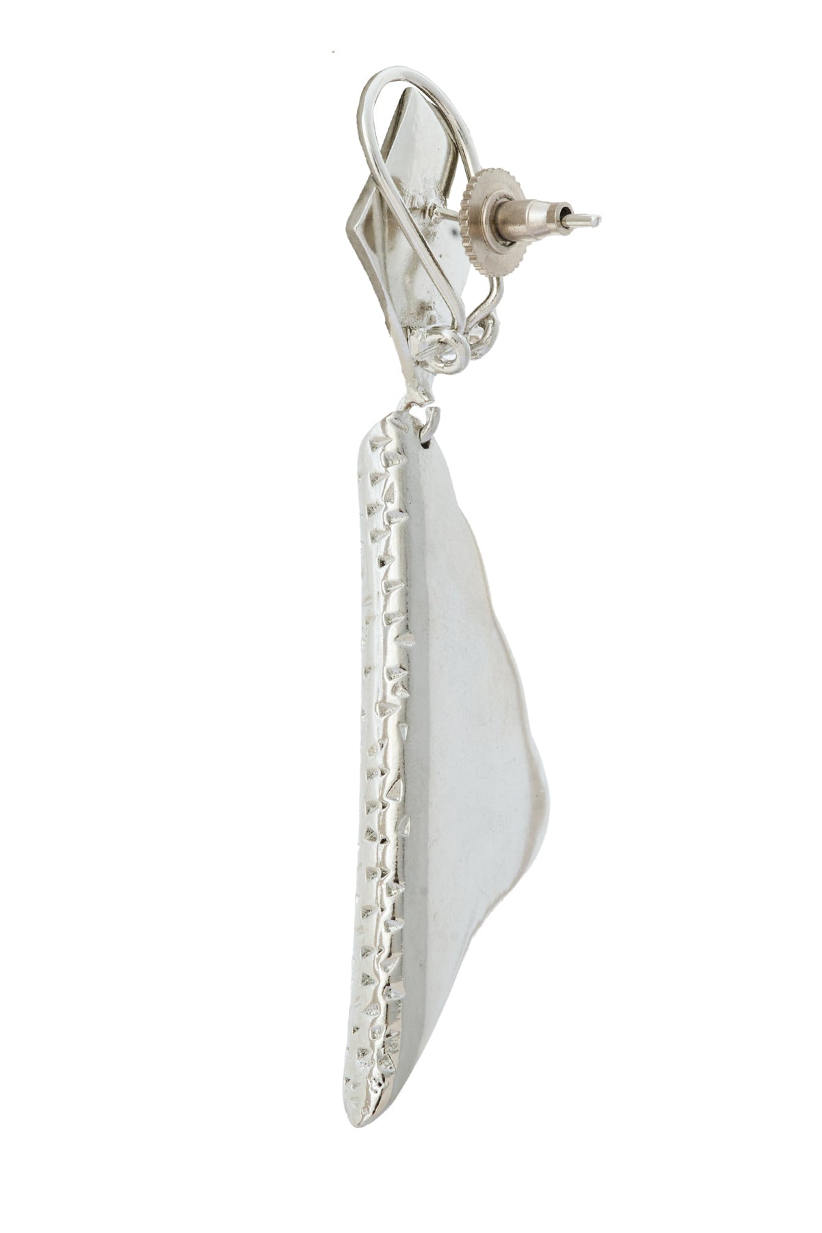Silver Embellished Pair Of Earrings 