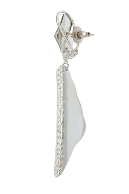 Silver Embellished Pair Of Earrings 