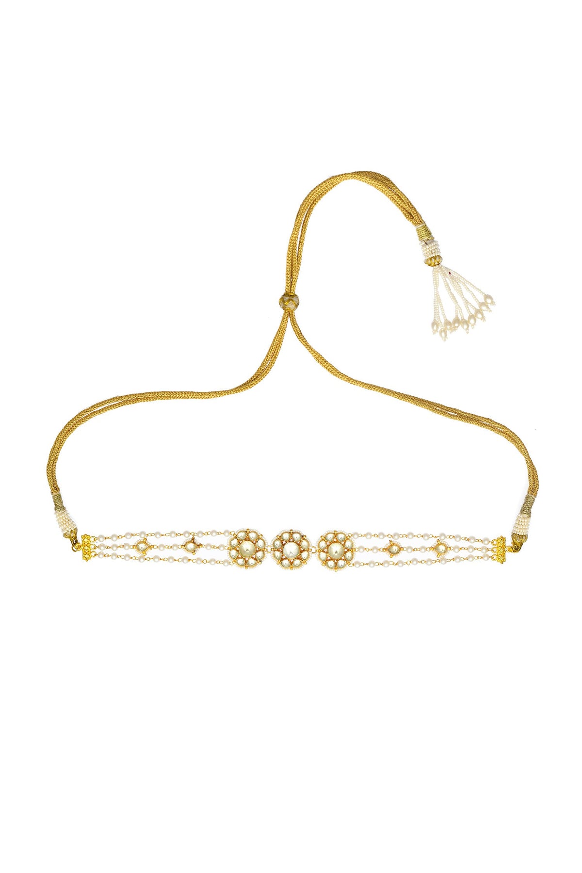 Pachi Kundan & Glass Pearl Choker 