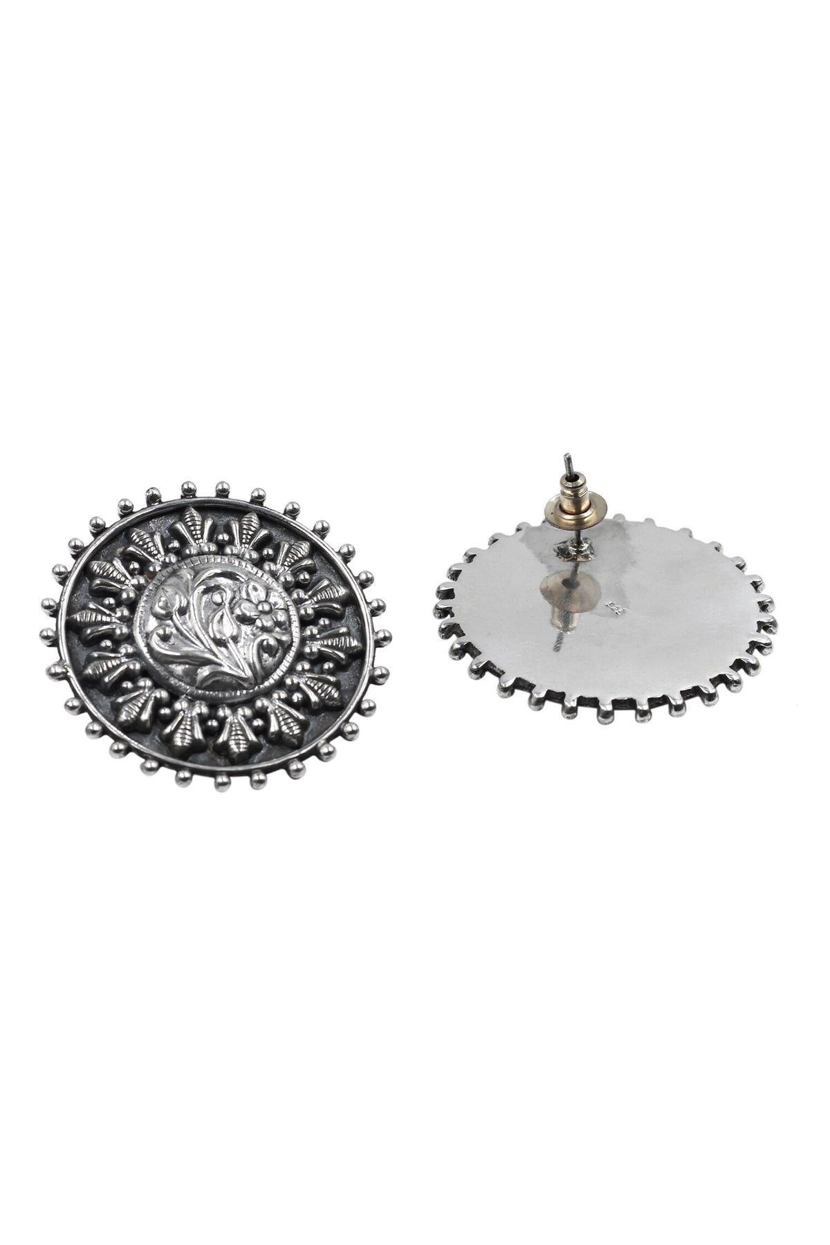 Tribal Charm Floral Studs 