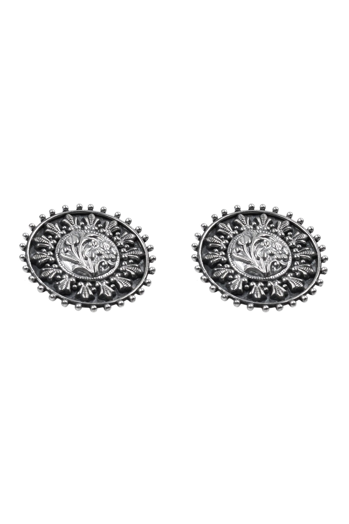 Tribal Charm Floral Studs 