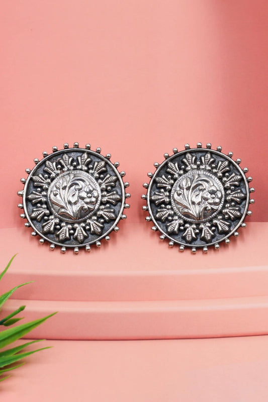 Tribal Charm Floral Studs 