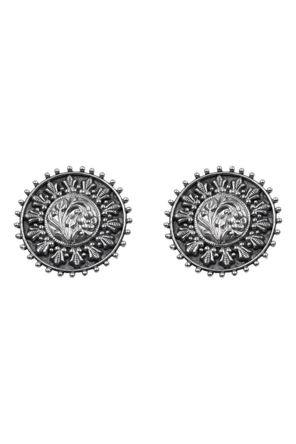 Tribal Charm Floral Studs 