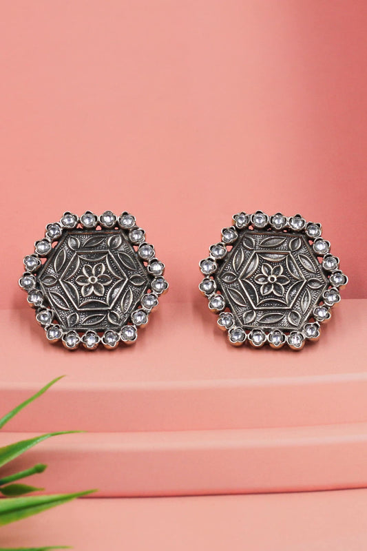 Handcrafted Floral Studs 