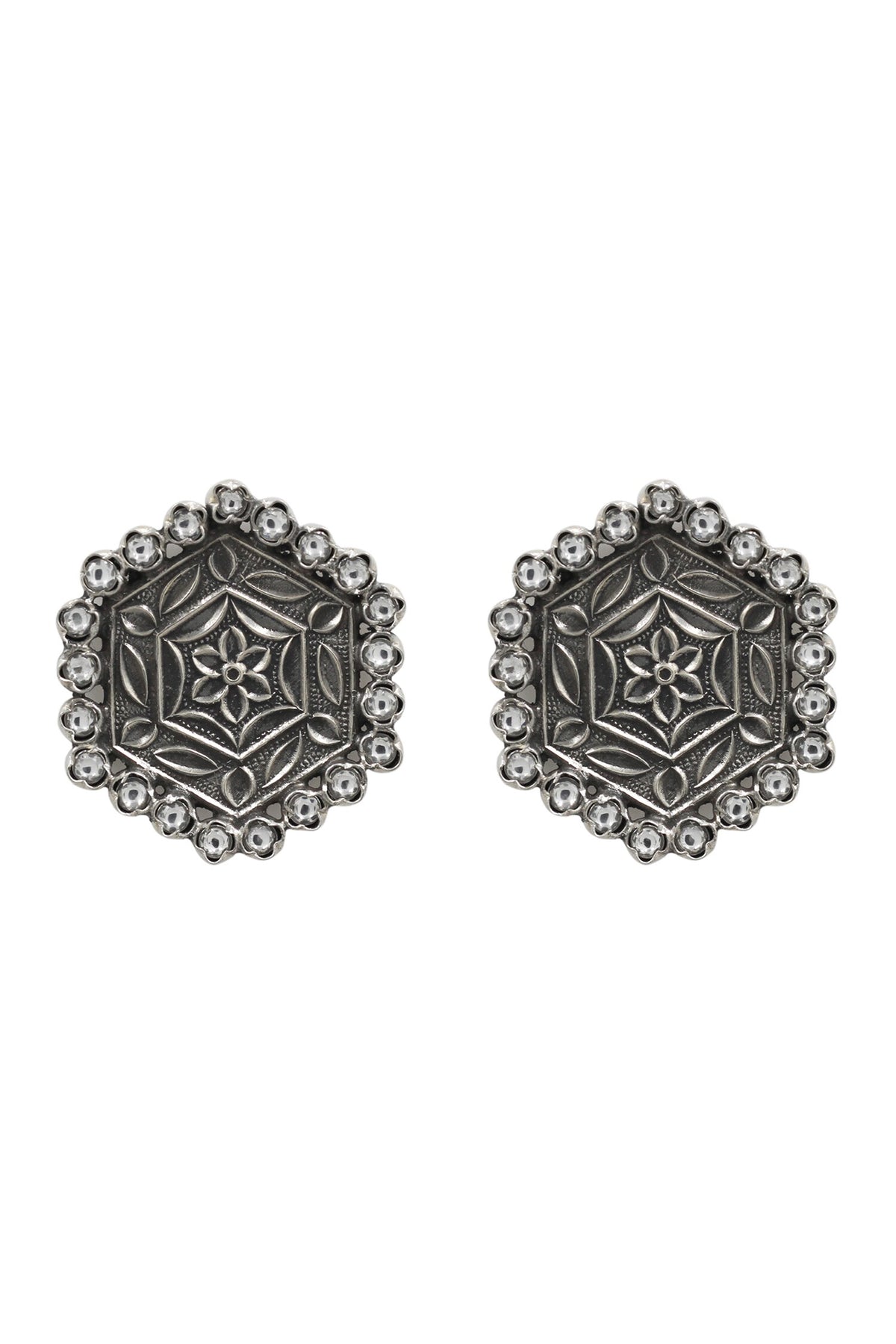 Handcrafted Floral Studs 
