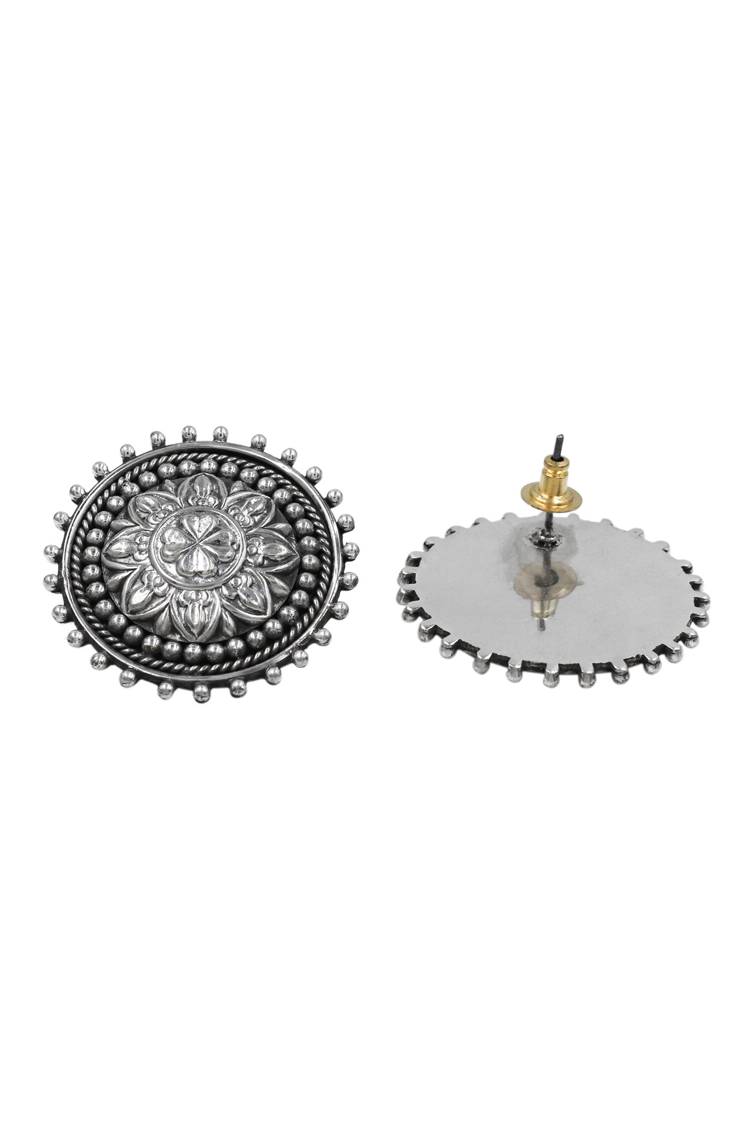 Heritage Blossom Silver Studs 