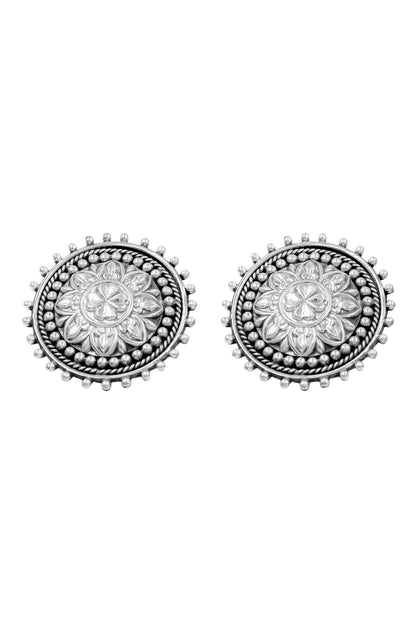 Heritage Blossom Silver Studs 