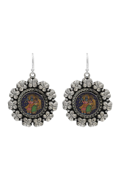 Vintage Temple Art Earrings 
