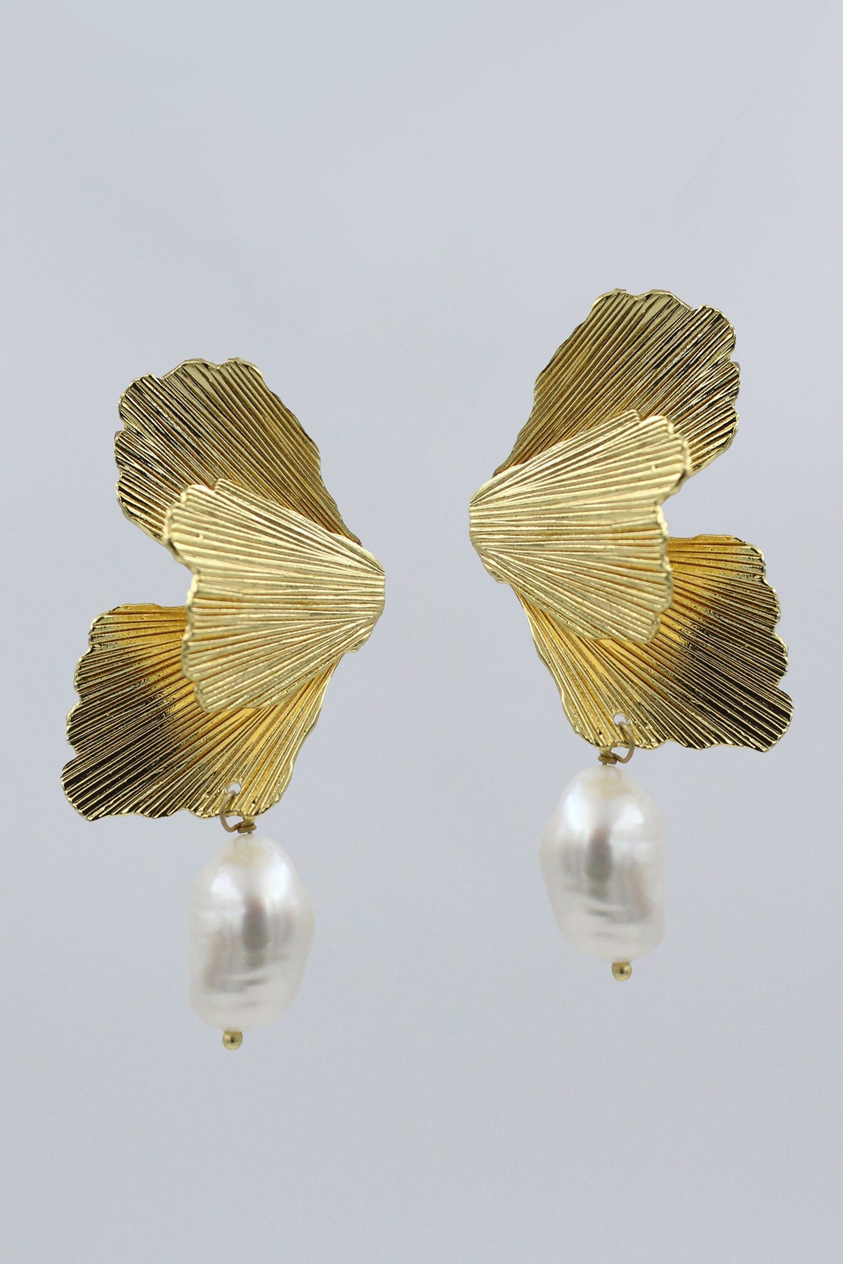 Foliole Moti Pearl Drop Earrings 