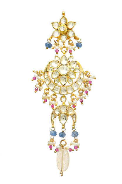 Ishya Kundan Fleur Embellished Earrings 