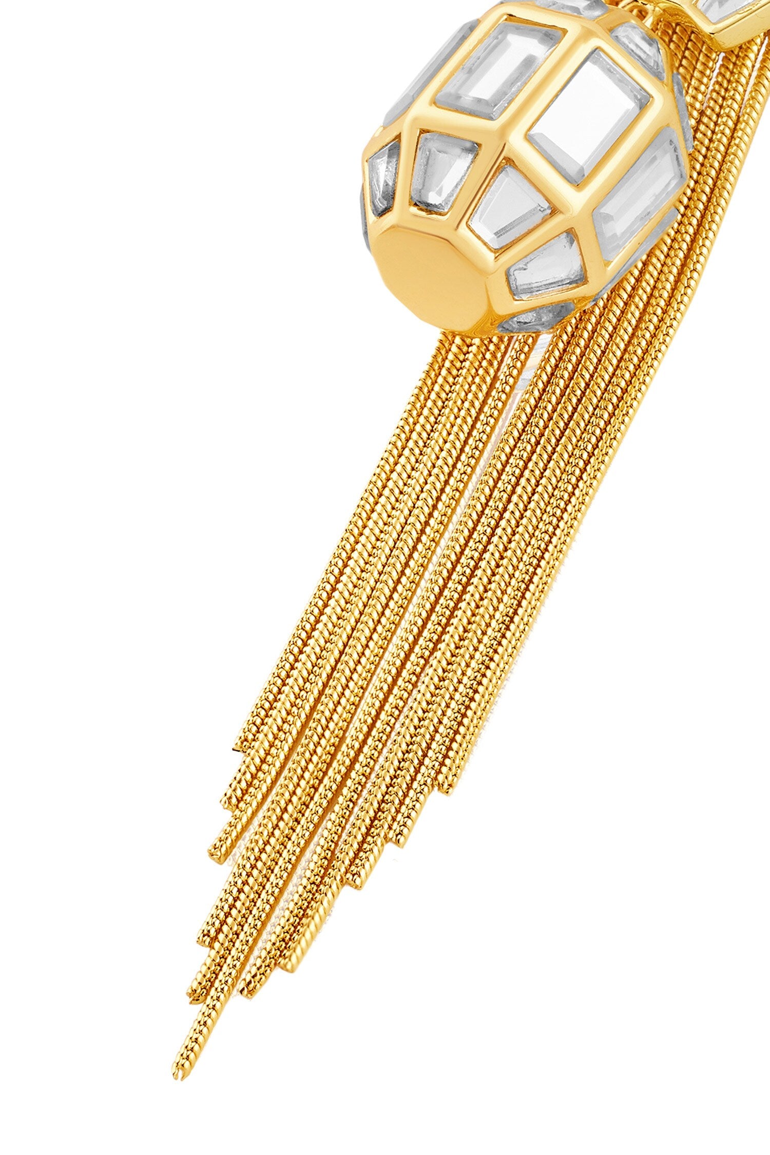 Bombay Deco Tassel Mirror Earrings 