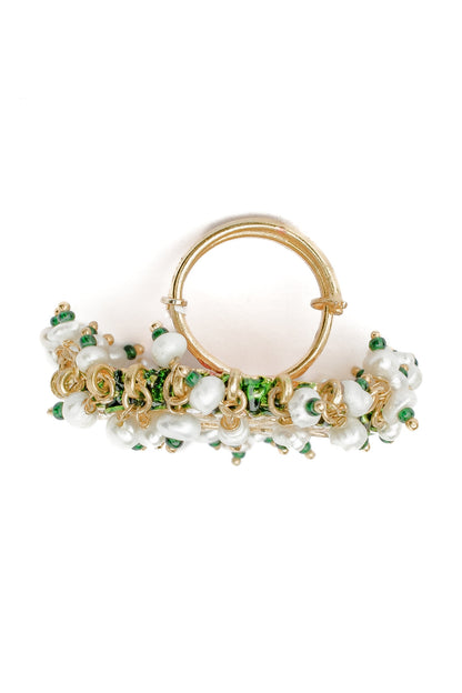 Saadgi Floral Embellished Ring 