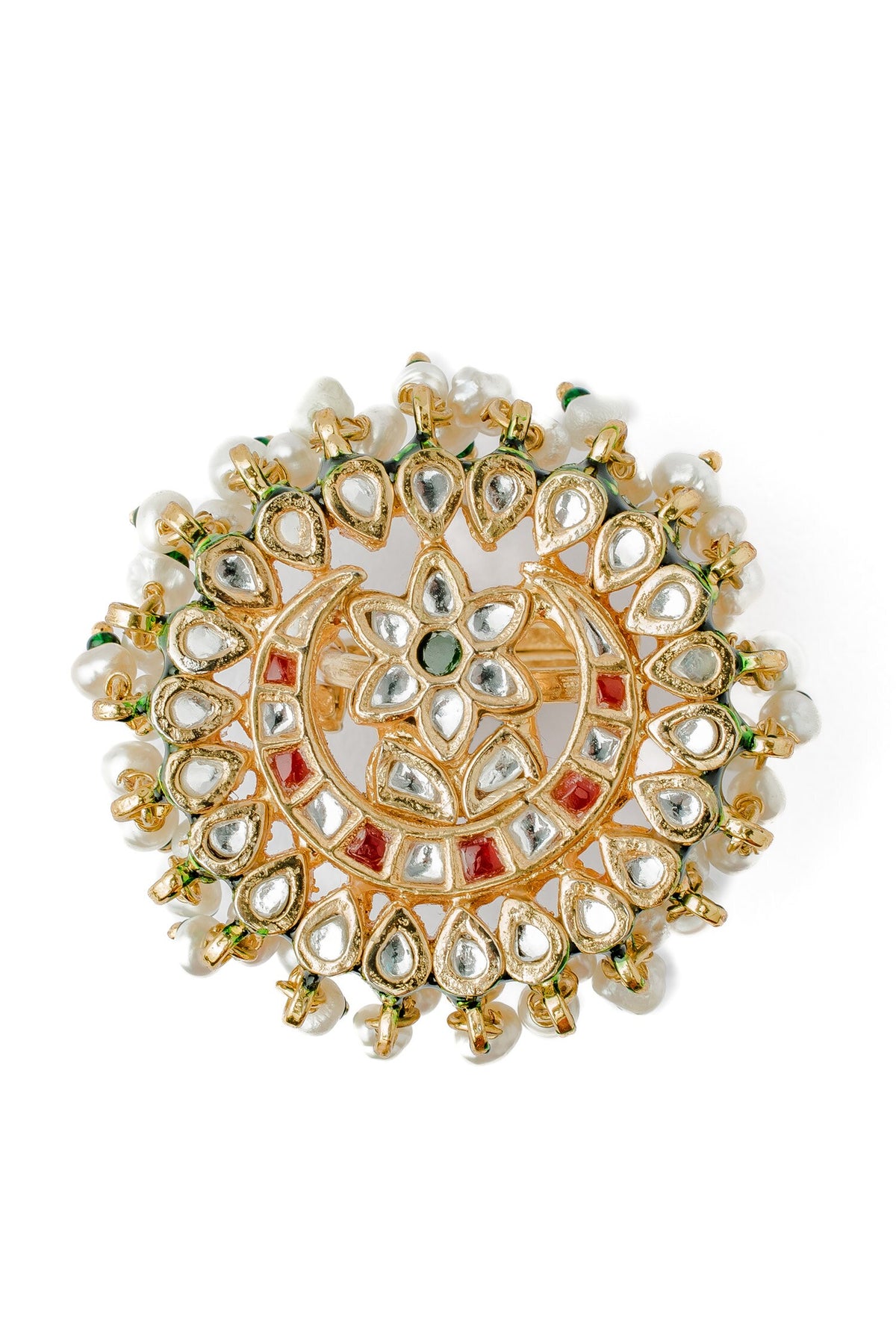 Saadgi Floral Embellished Ring 