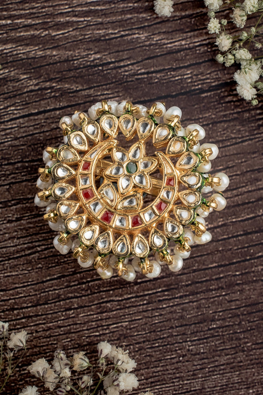 Saadgi Floral Embellished Ring 