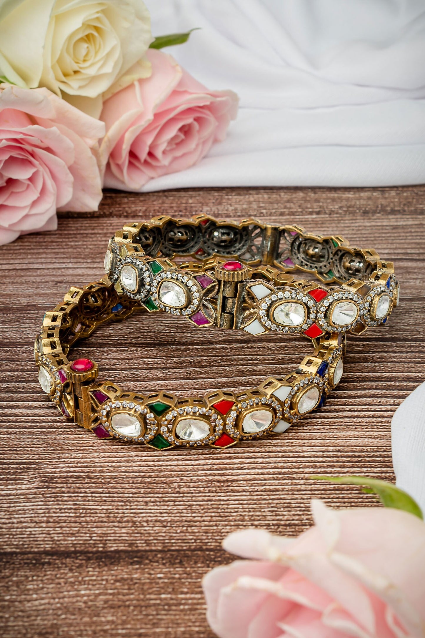 Stone Embellished Bangles 