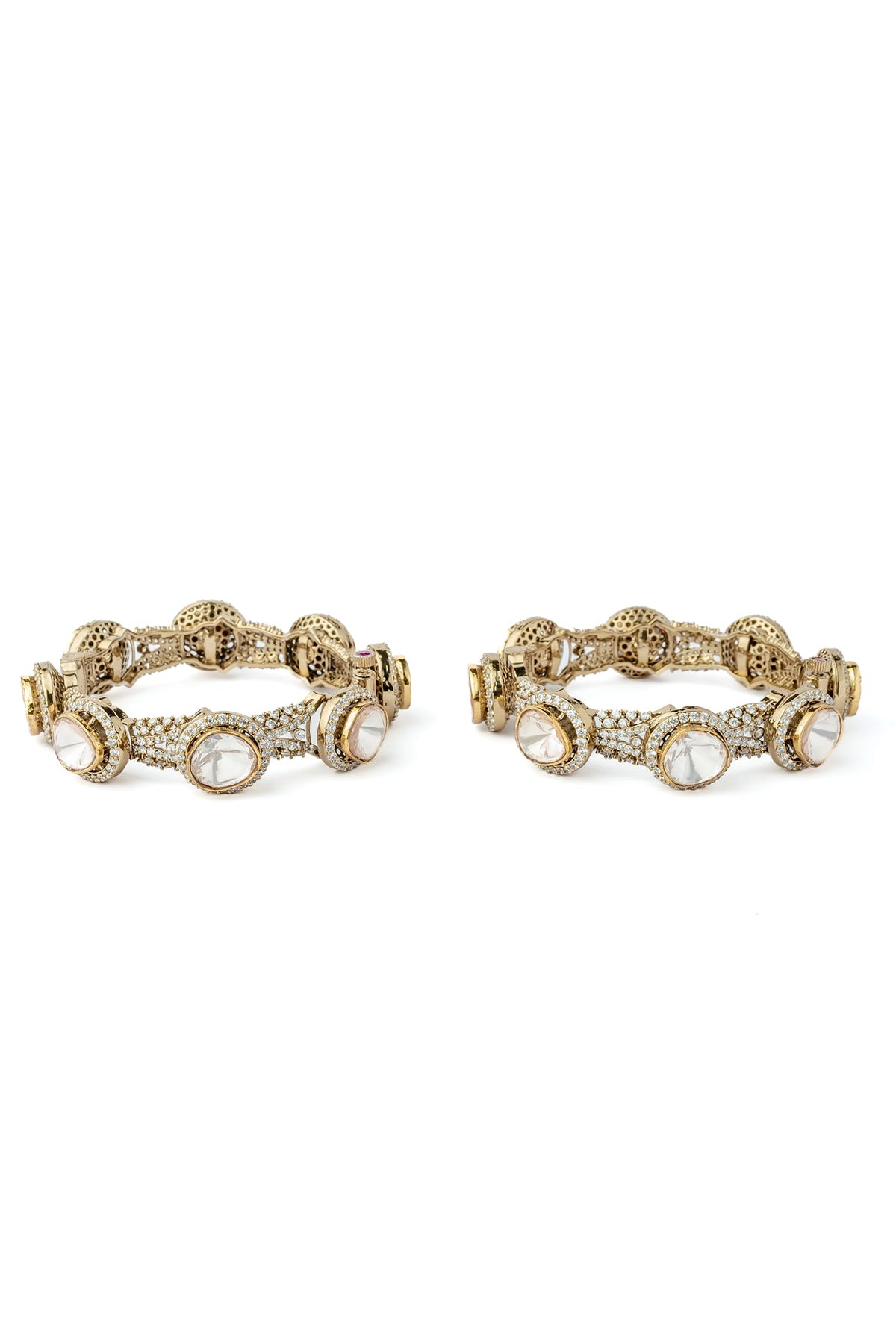 Asymmetric Embellished Bangles 
