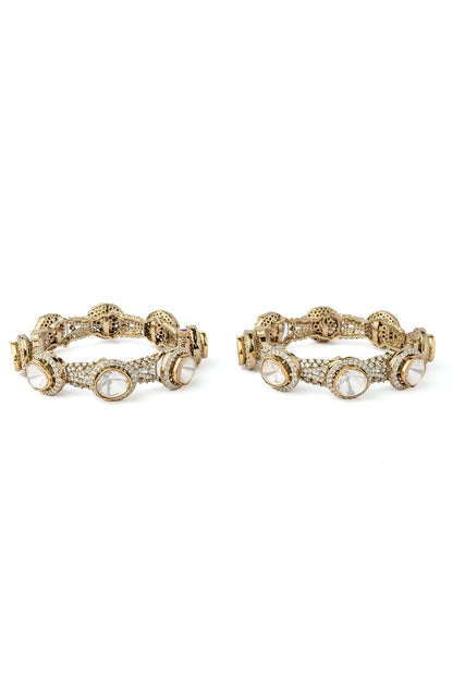 Asymmetric Embellished Bangles 