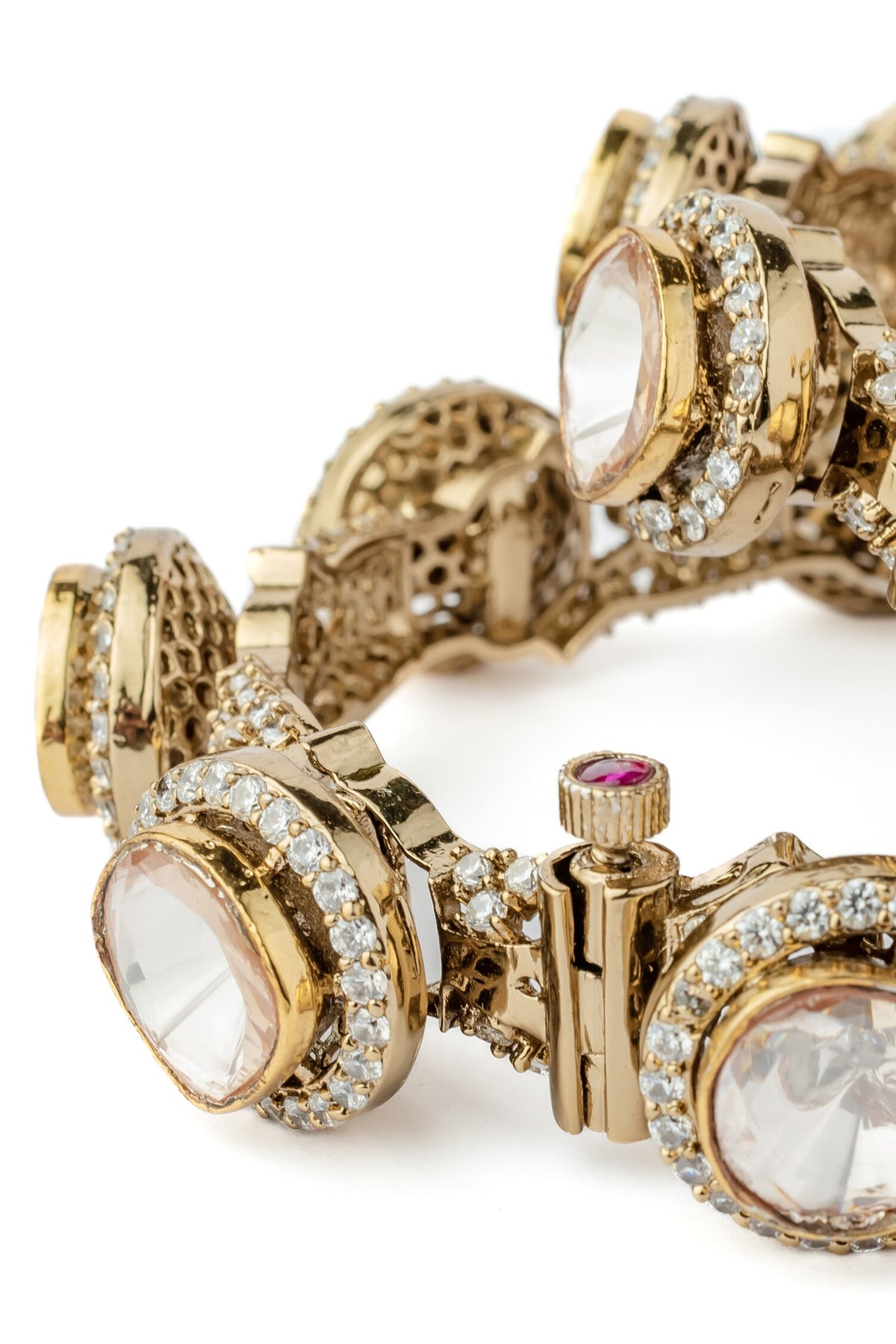 Asymmetric Embellished Bangles 