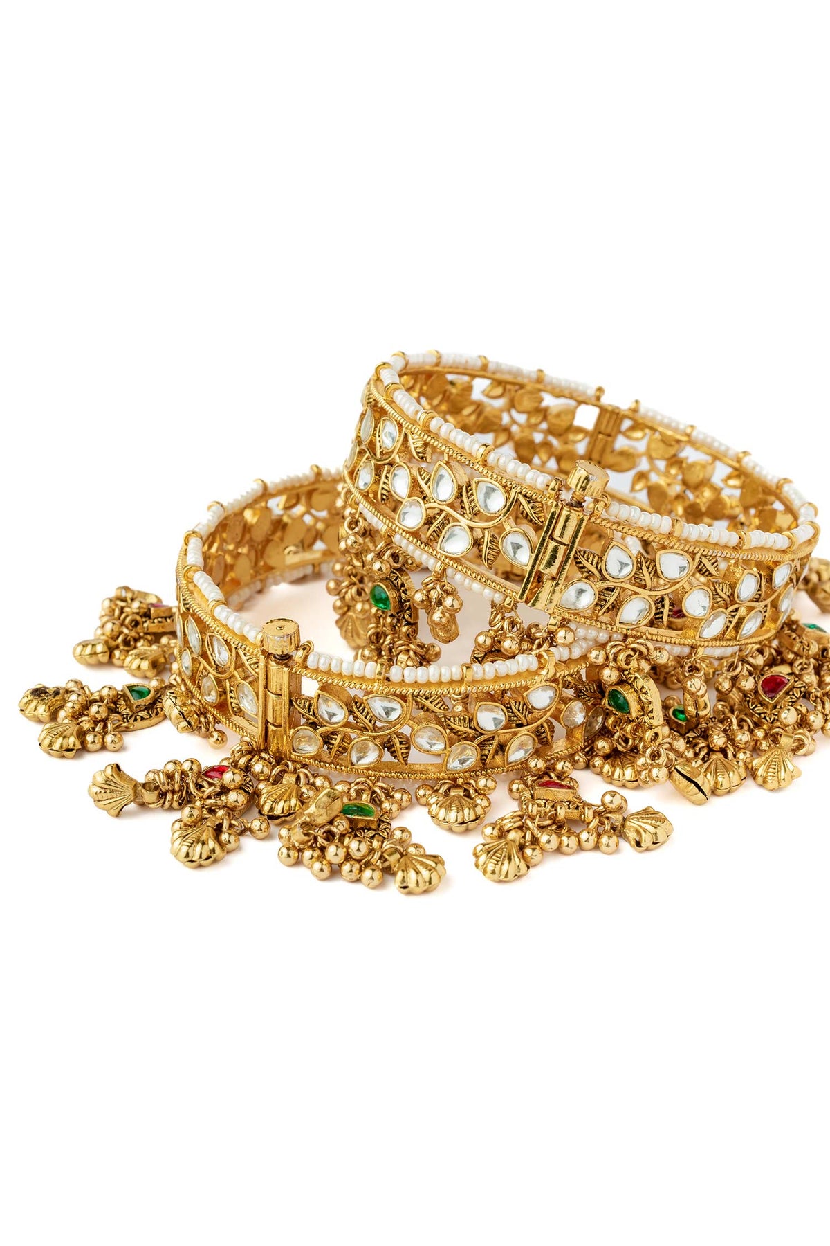 Kundan Embellished Bangles 