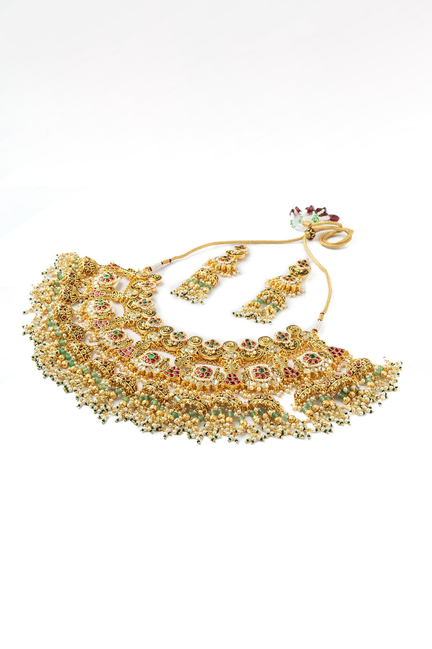 Kundan Embellished Bridal Necklace Set 