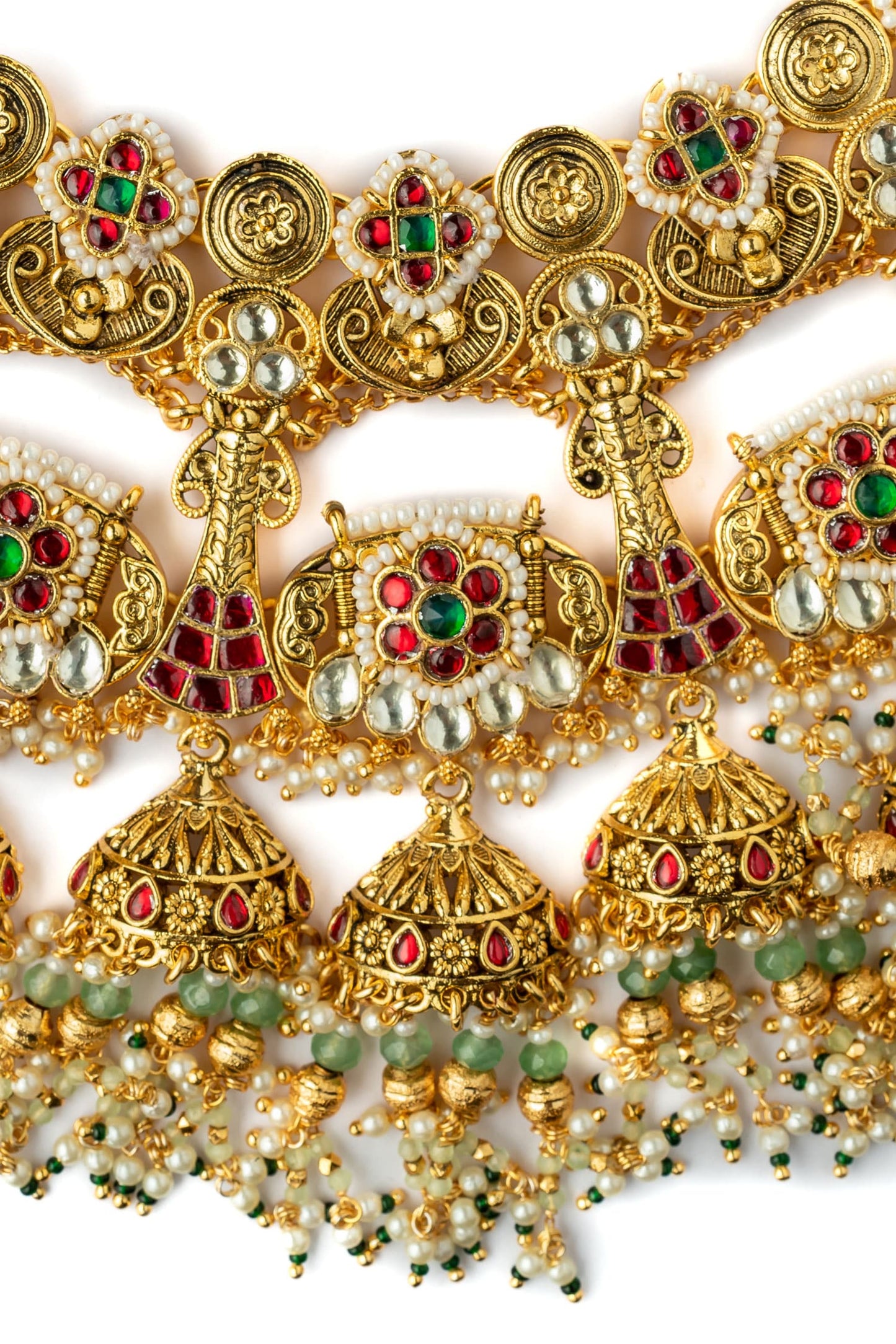 Kundan Embellished Bridal Necklace Set 