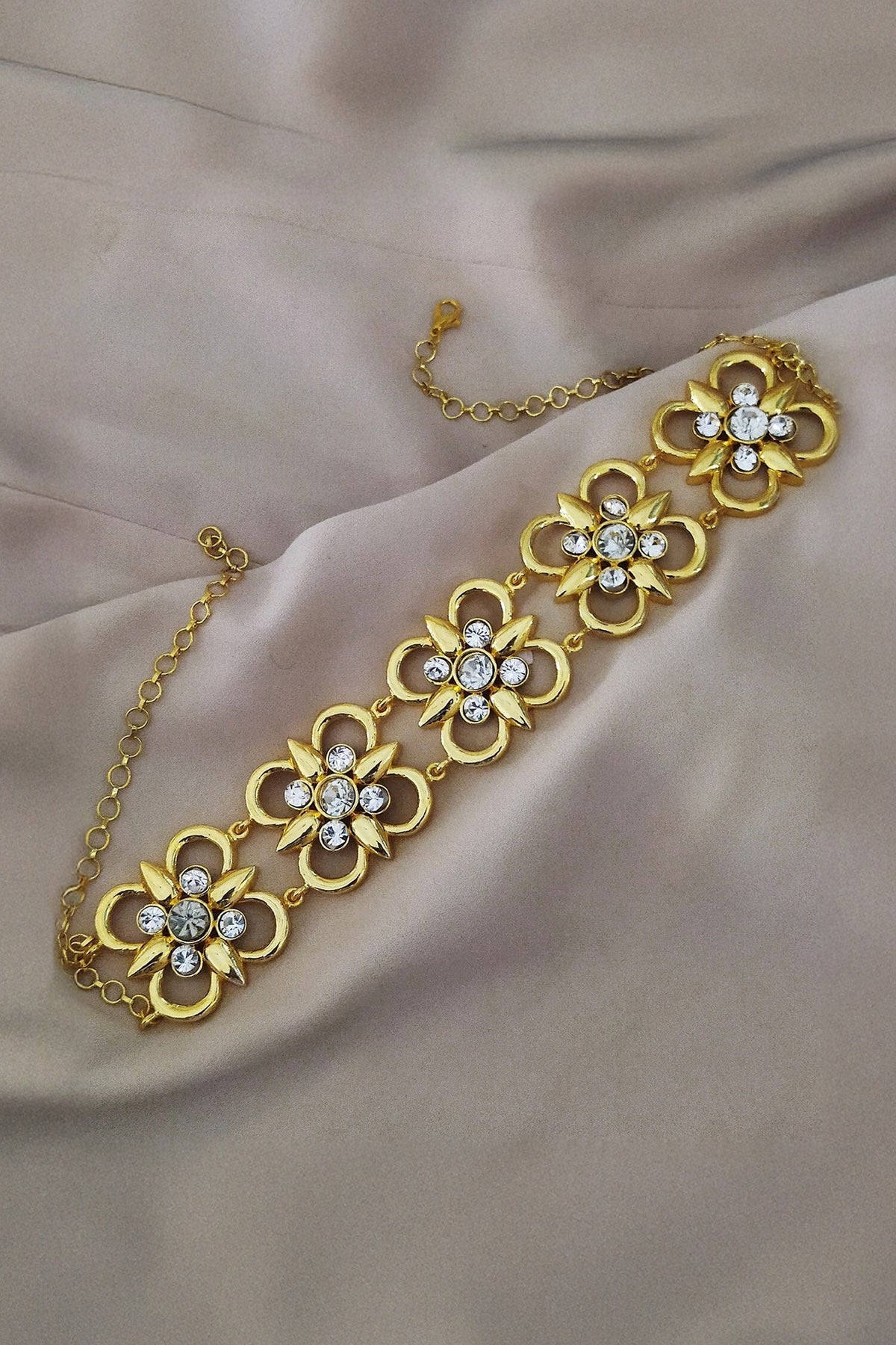 Casha Floral Swarovski Element Choker 