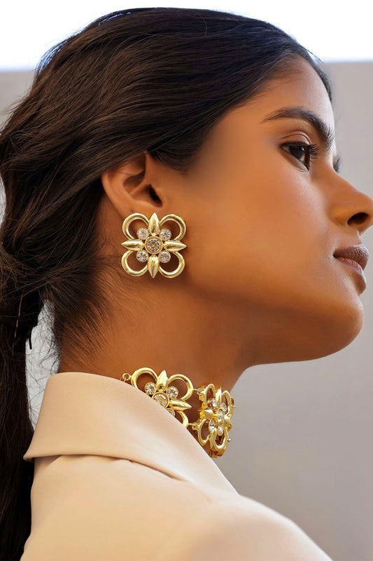Casha Swarovski Element Stud Earrings 