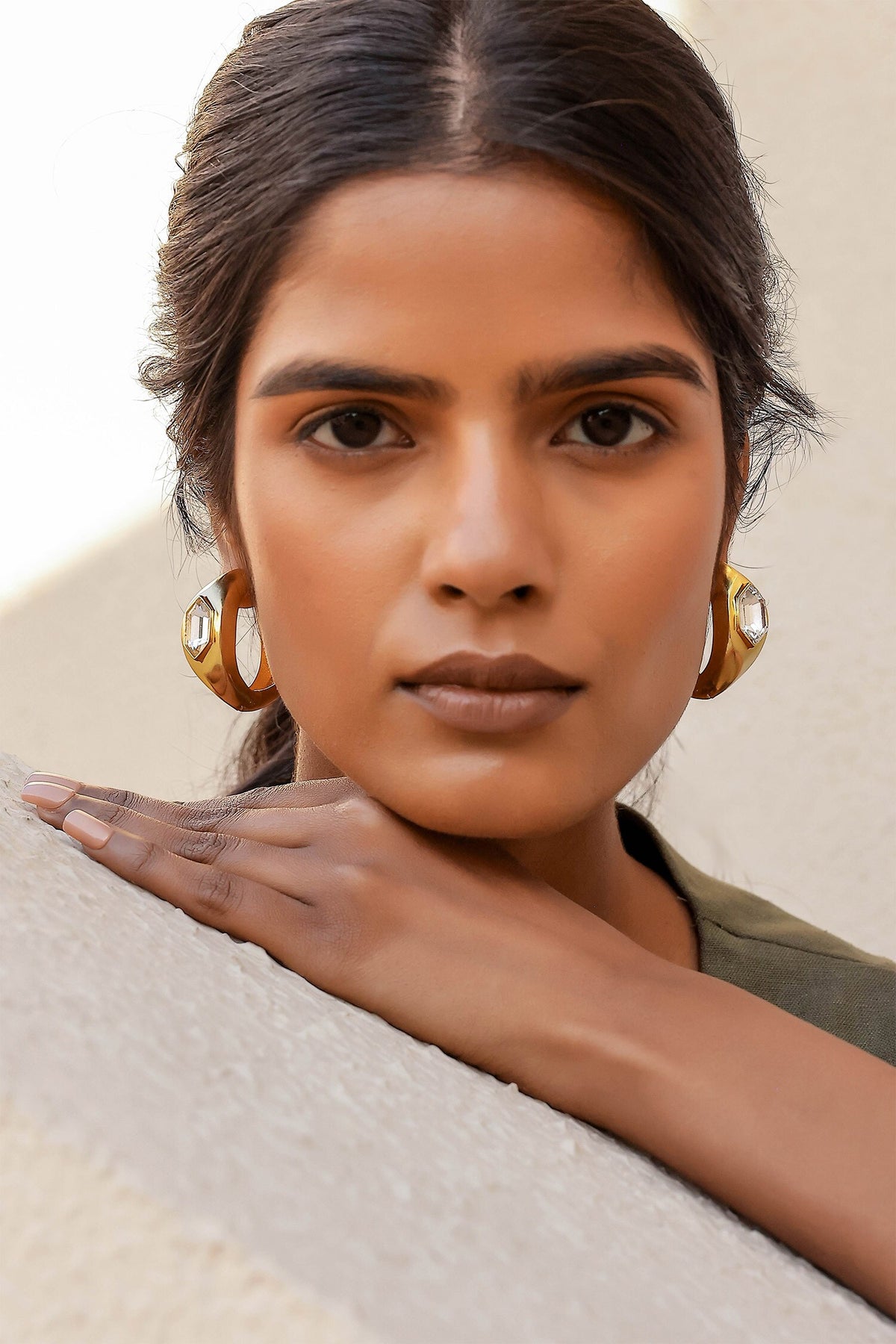 Caro Two-Way Swarovski Crystal Hoop Earrings 
